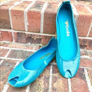 Gola India Peep Toe Flats